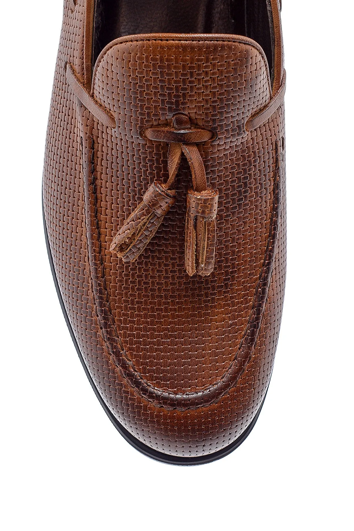 Erkek Deri Baskılı Loafer