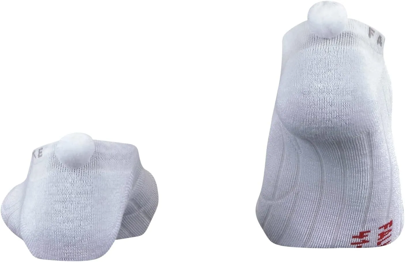 FALKE Womens Golfing 2 Pompom No Show Socks - White