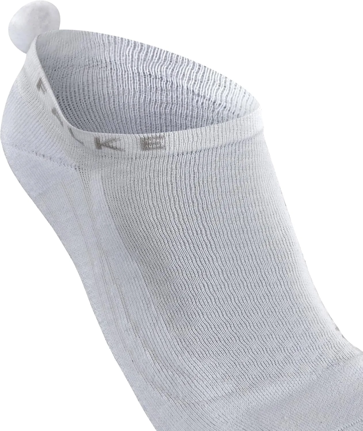 FALKE Womens Golfing 2 Pompom No Show Socks - White
