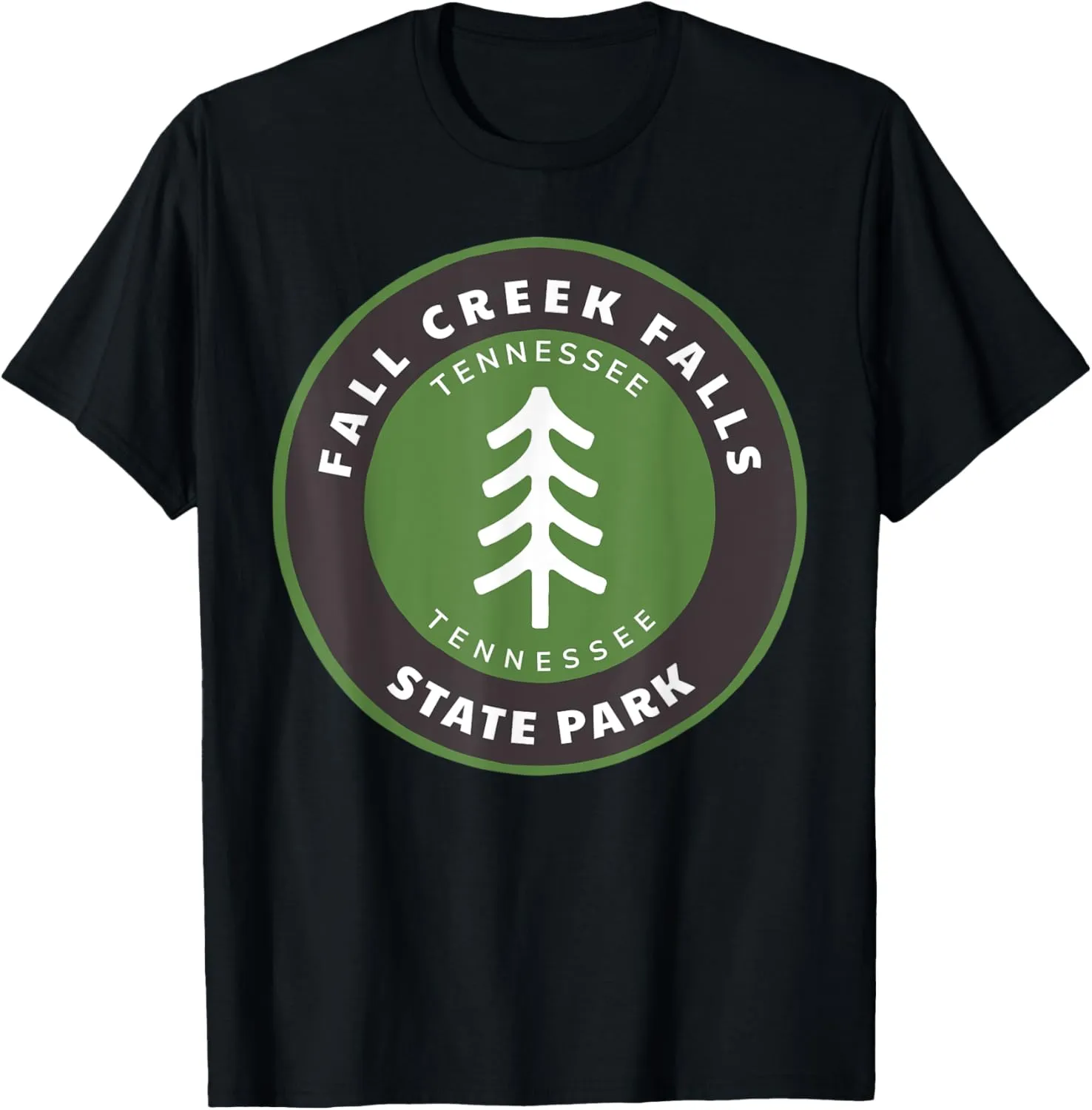 Fall Creek Falls State Park Tennessee TN Forest Badge T-Shirt