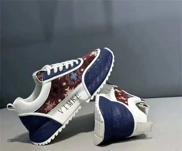 Fashionable, Lightweight, Comfortable Niche Brand Men's Breathable Thick Sole Chunky Sneakers, Casual Elevator Sneakers