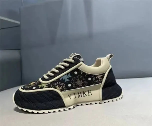 Fashionable, Lightweight, Comfortable Niche Brand Men's Breathable Thick Sole Chunky Sneakers, Casual Elevator Sneakers
