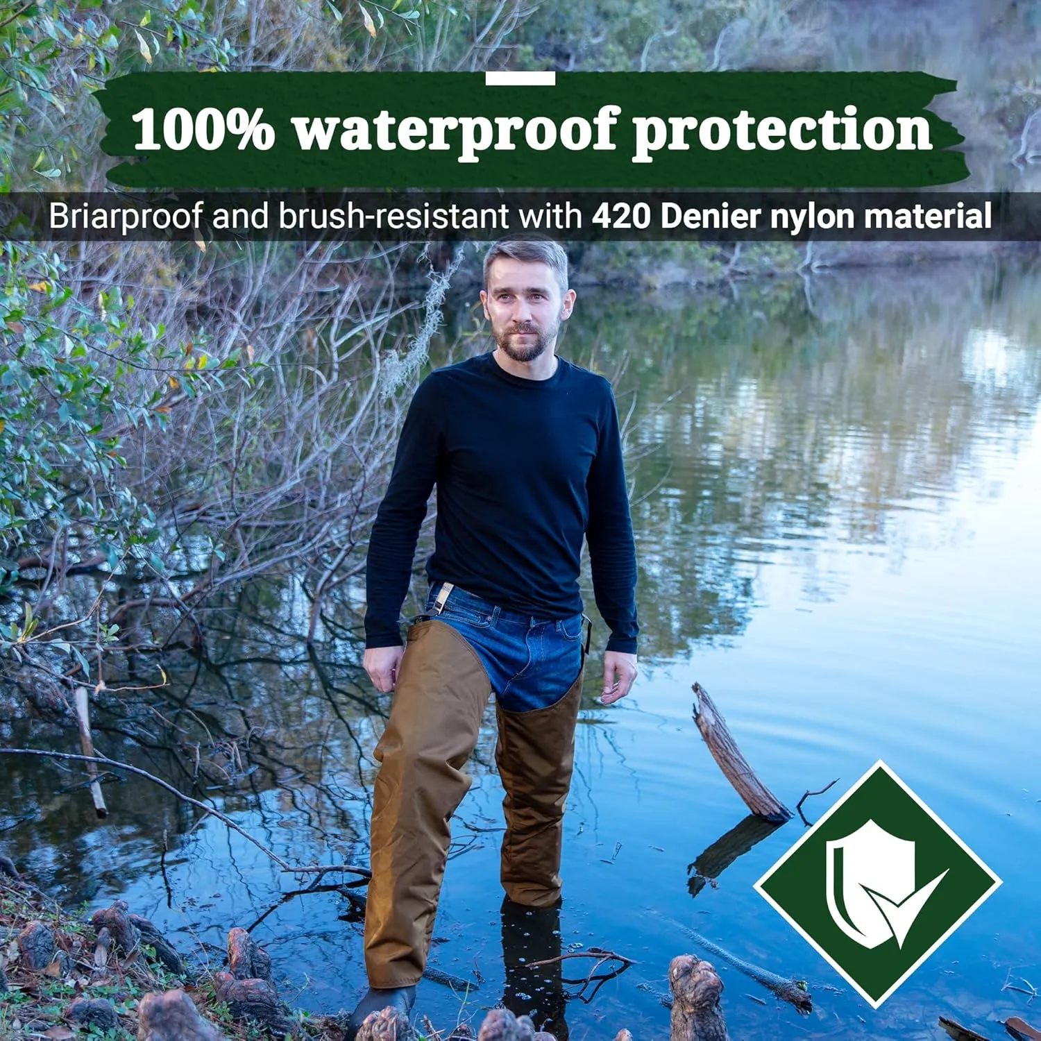 Five Star, Briar Proof Hip Wader with Dan's Frogger Boot, Made in U.S.A.