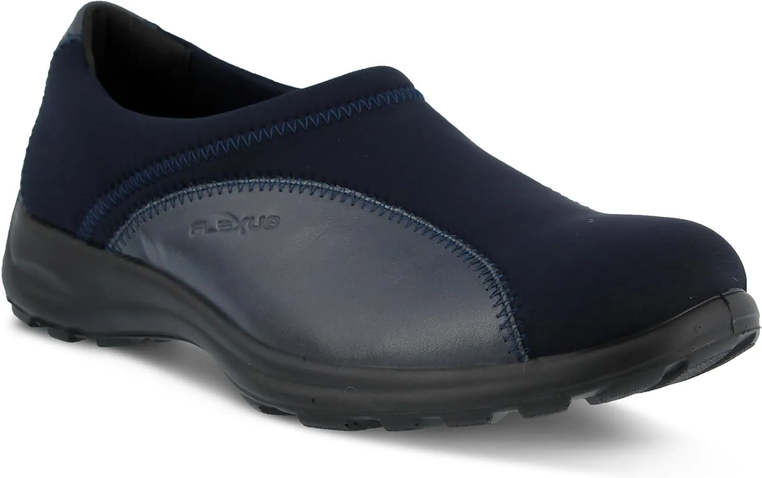 Flexus Spring Step Willow Flat Shoes for Women - Leather and Lycra Women's Slip-On Shoes - Ladies Casual Shoes for Work or Everyday Wear