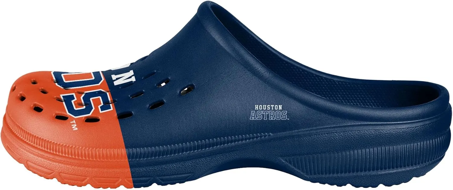 FOCO Men's MLB Colorblock Big Logo Clog
