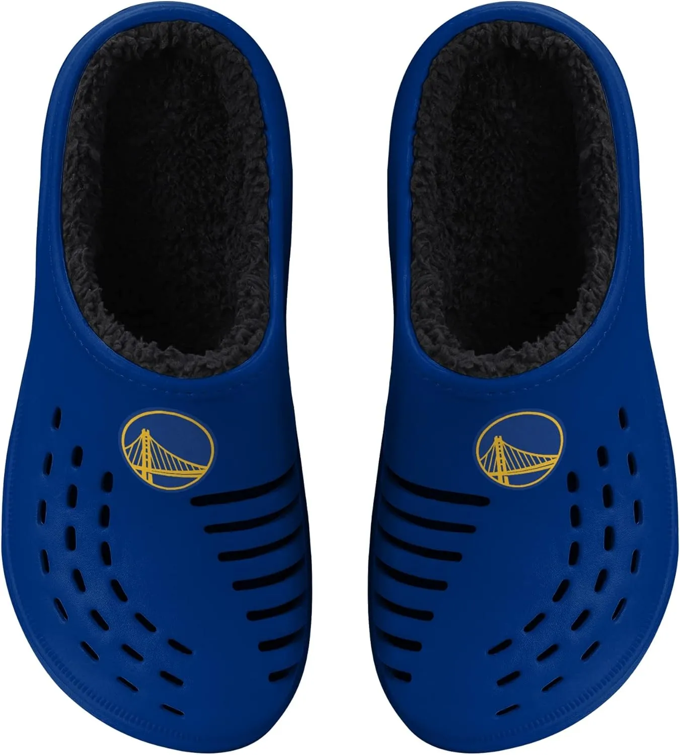 FOCO Men's NBA Sherpa Lined Big Logo Clog