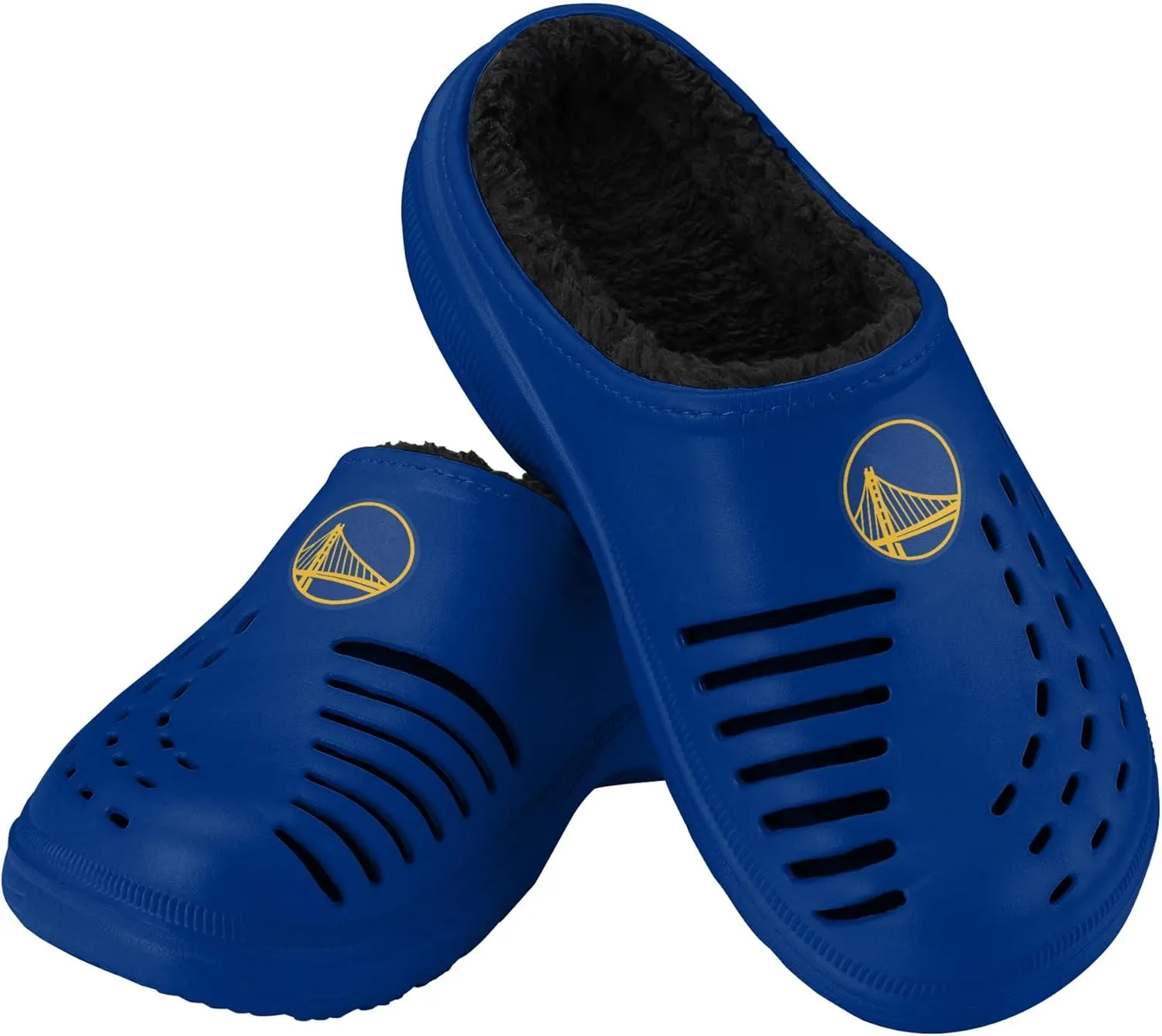 FOCO Men's NBA Sherpa Lined Big Logo Clog
