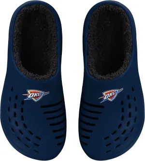 FOCO Men's NBA Sherpa Lined Big Logo Clog