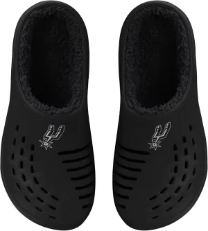 FOCO Men's NBA Sherpa Lined Big Logo Clog