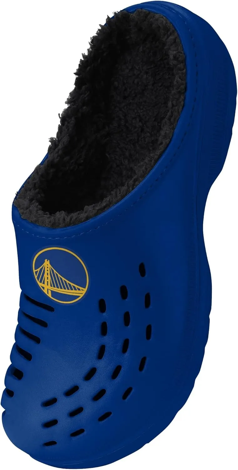 FOCO Men's NBA Sherpa Lined Big Logo Clog