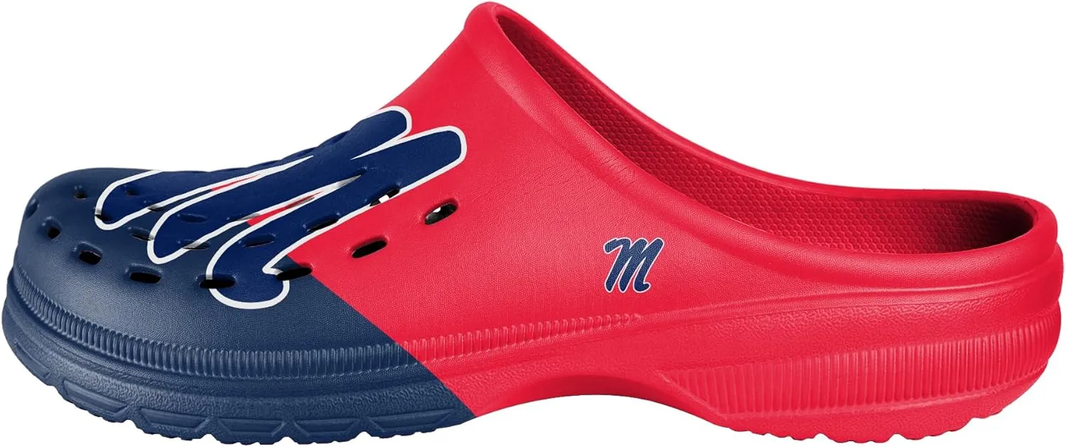 FOCO Men's NCAA Colorblock Big Logo Clog