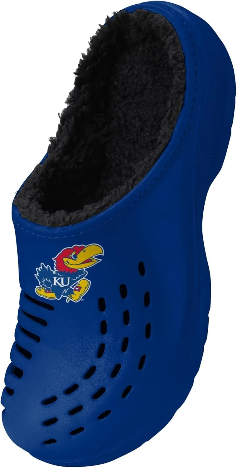 FOCO Men's NCAA Sherpa Lined Big Logo Clog