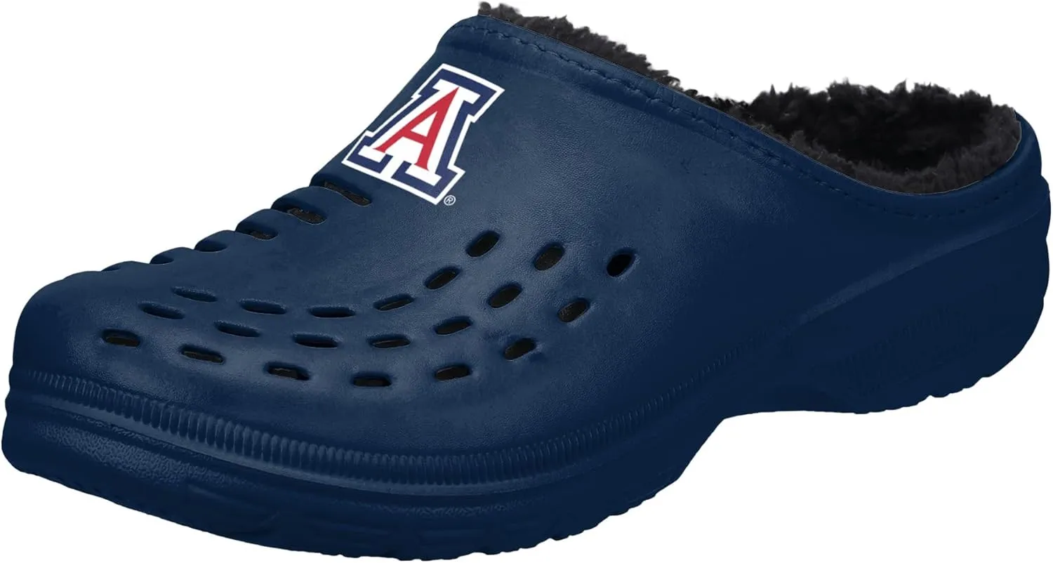 FOCO Men's NCAA Sherpa Lined Big Logo Clog