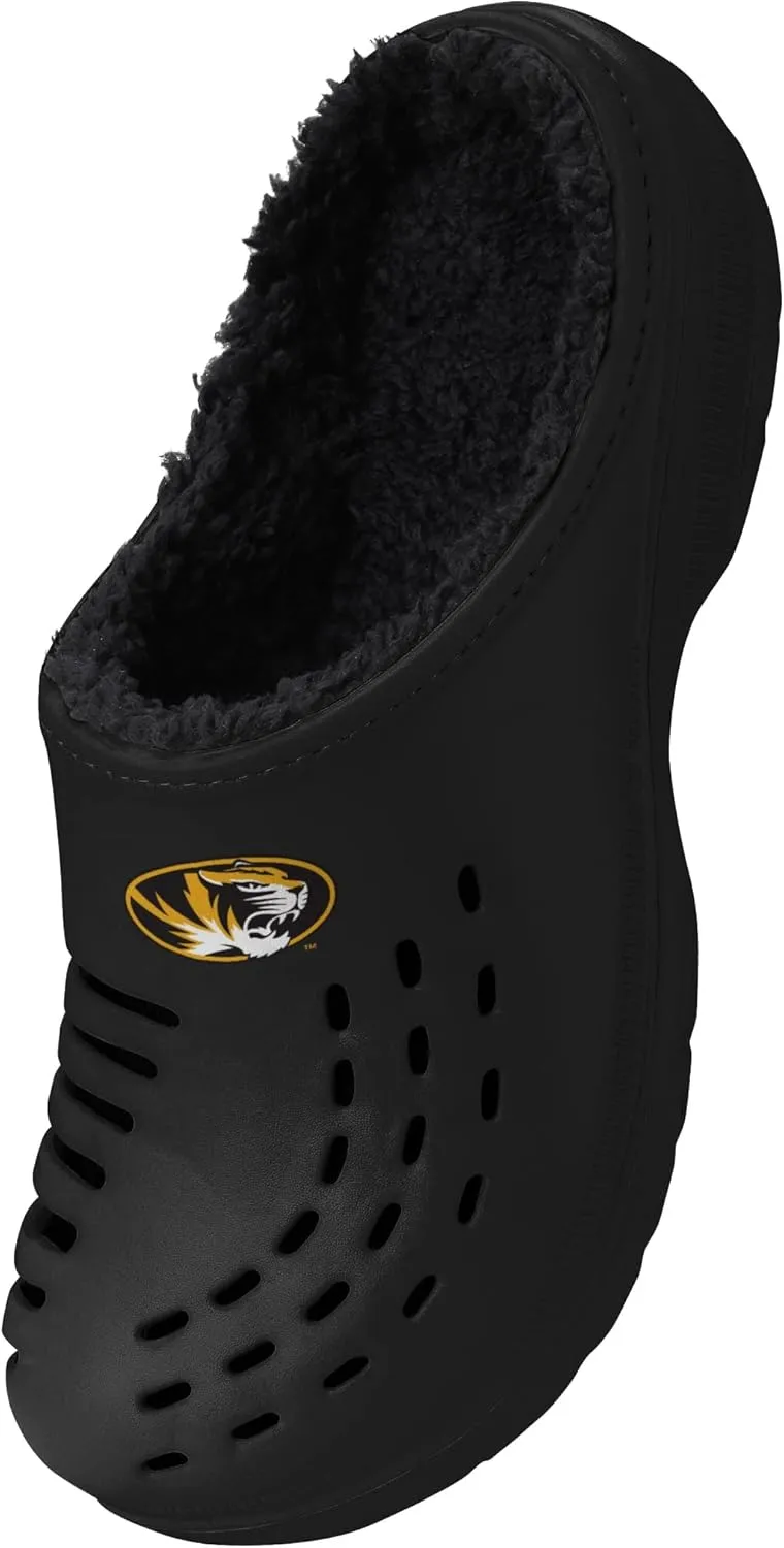 FOCO Men's NCAA Sherpa Lined Big Logo Clog