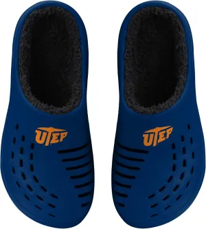 FOCO Men's NCAA Sherpa Lined Big Logo Clog