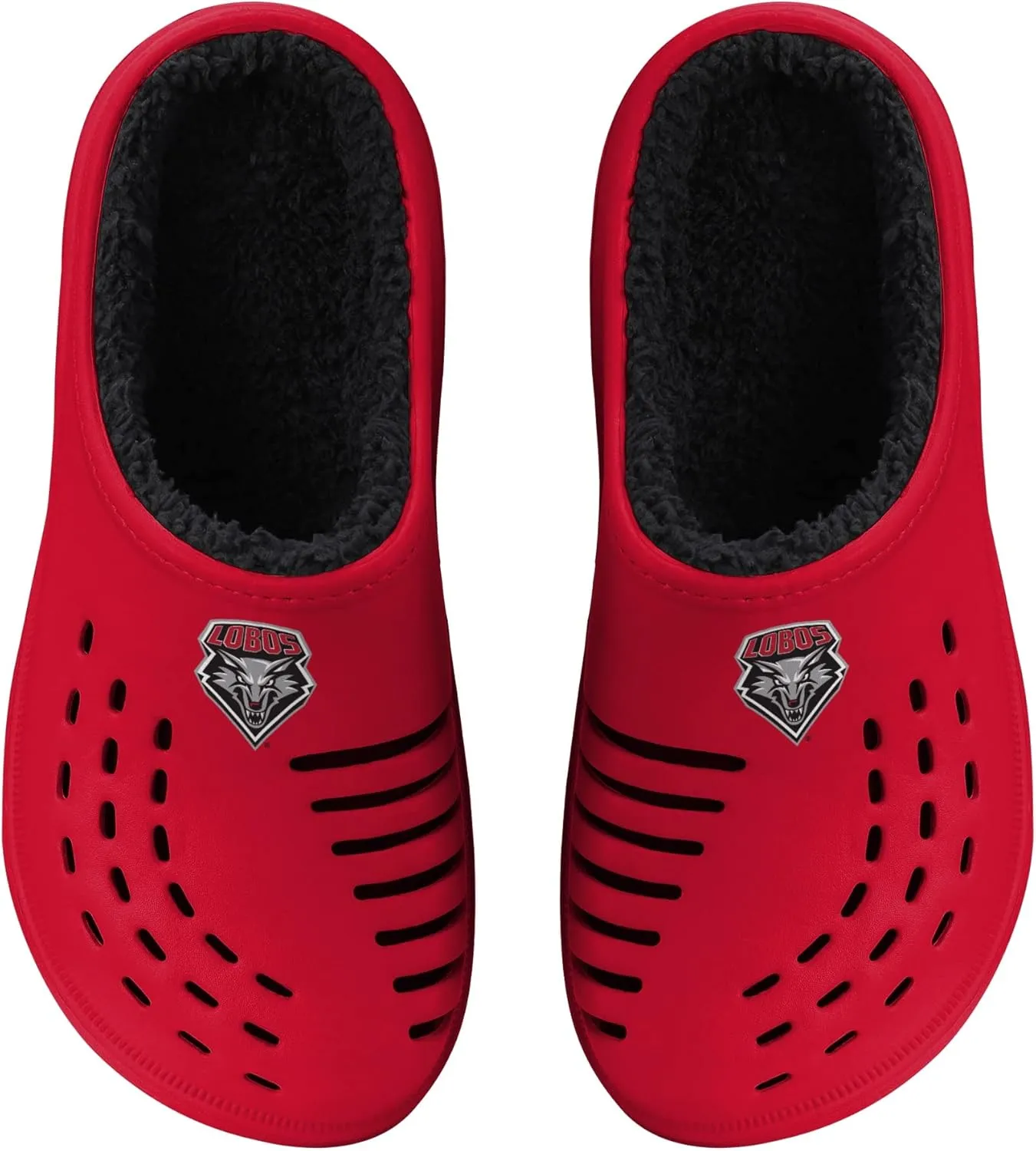 FOCO Men's NCAA Sherpa Lined Big Logo Clog