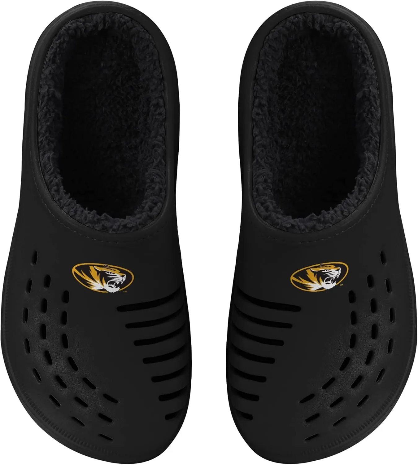FOCO Men's NCAA Sherpa Lined Big Logo Clog