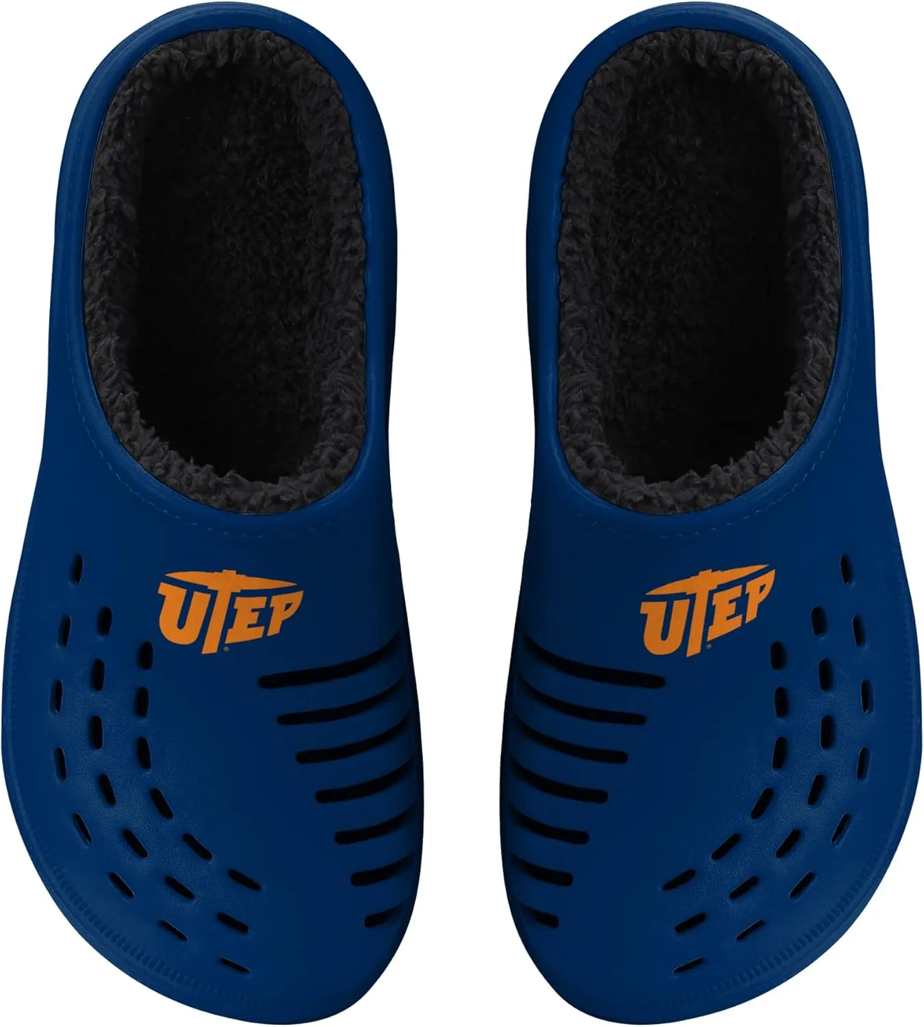 FOCO Men's NCAA Sherpa Lined Big Logo Clog