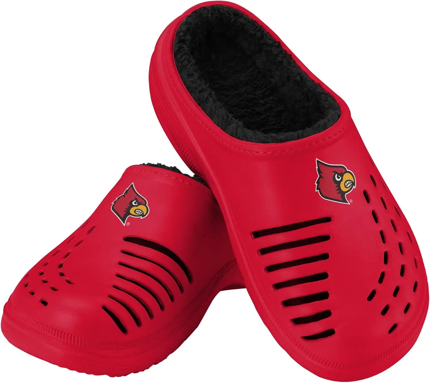 FOCO Men's NCAA Sherpa Lined Big Logo Clog