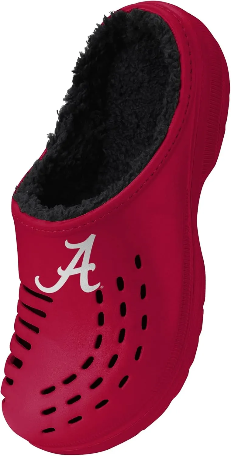 FOCO Men's NCAA Sherpa Lined Big Logo Clog