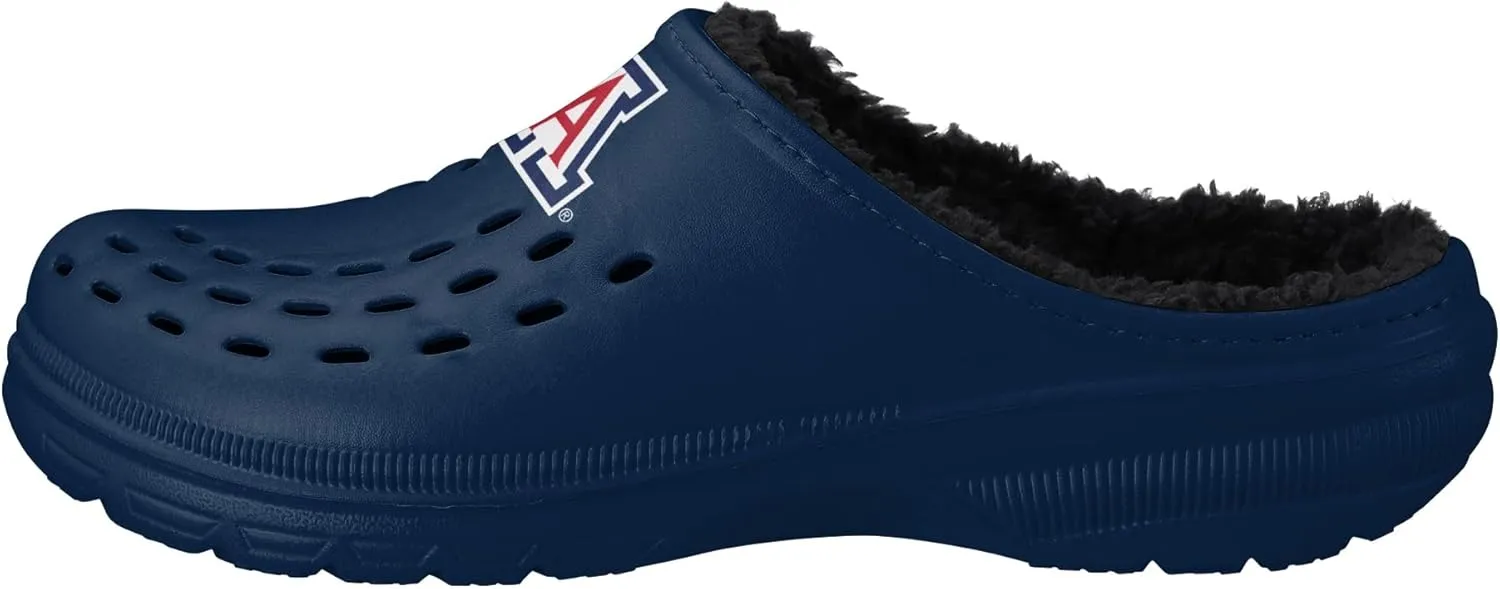 FOCO Men's NCAA Sherpa Lined Big Logo Clog