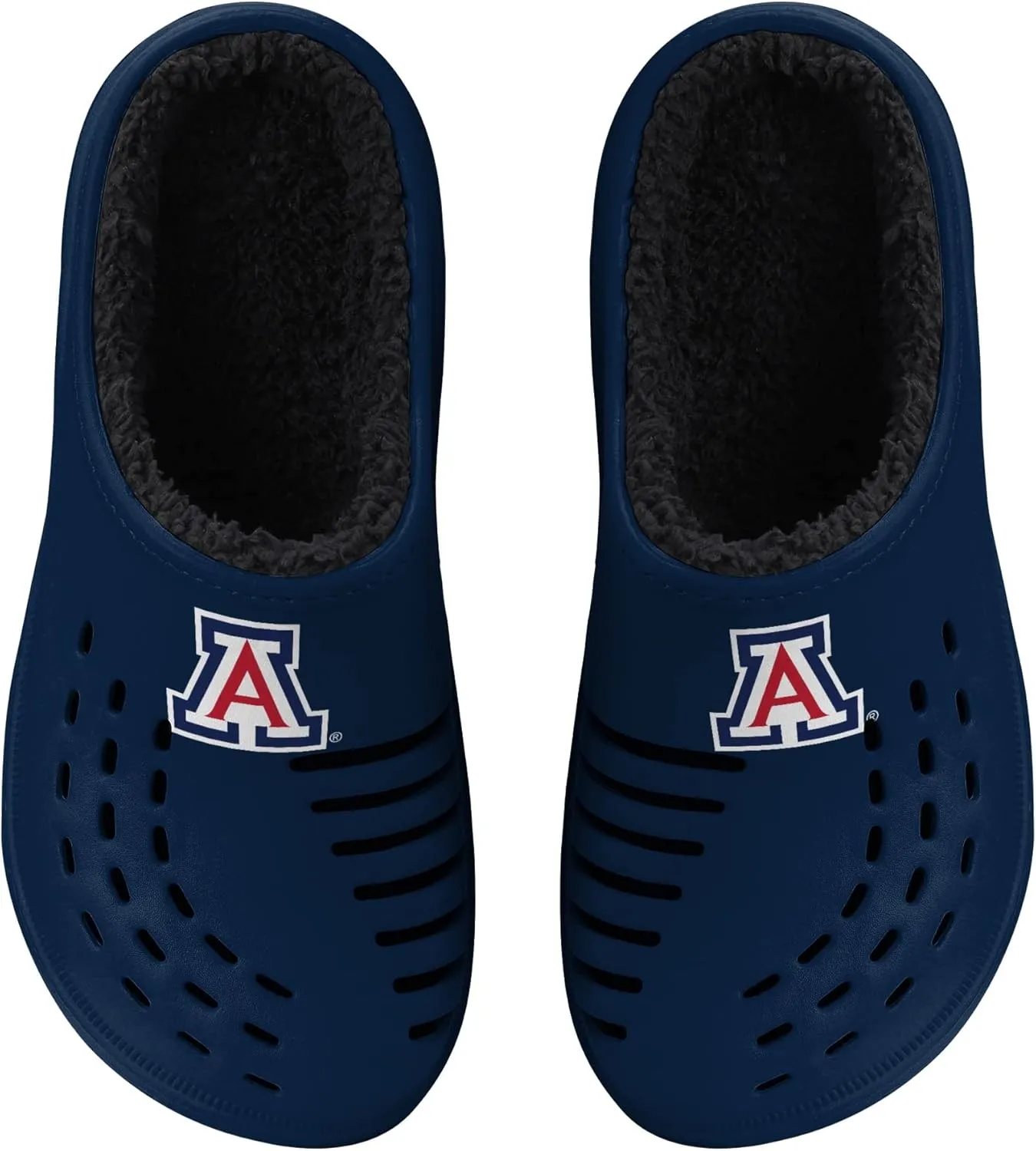 FOCO Men's NCAA Sherpa Lined Big Logo Clog