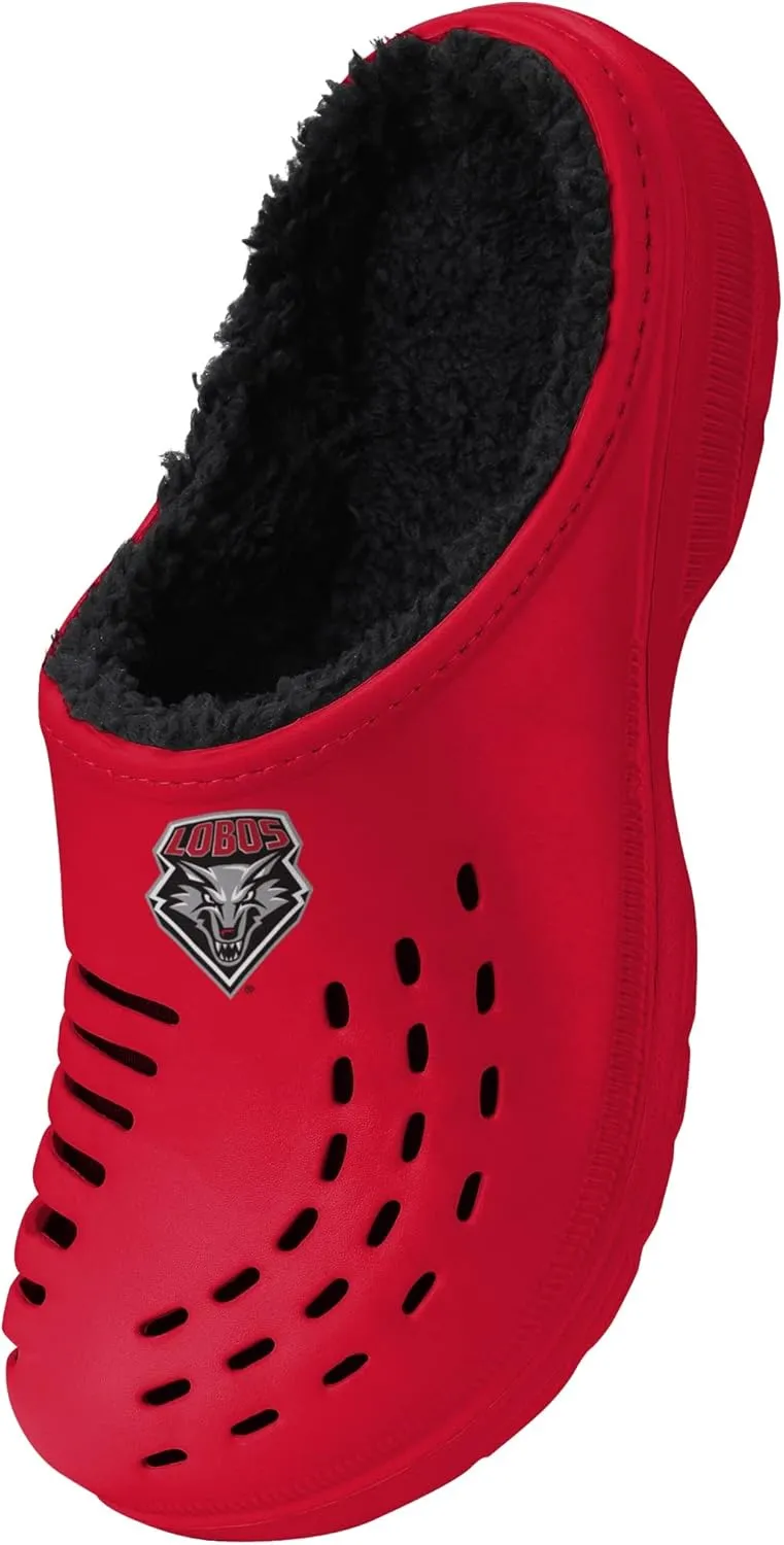 FOCO Men's NCAA Sherpa Lined Big Logo Clog