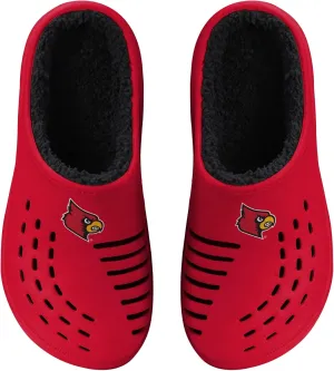 FOCO Men's NCAA Sherpa Lined Big Logo Clog