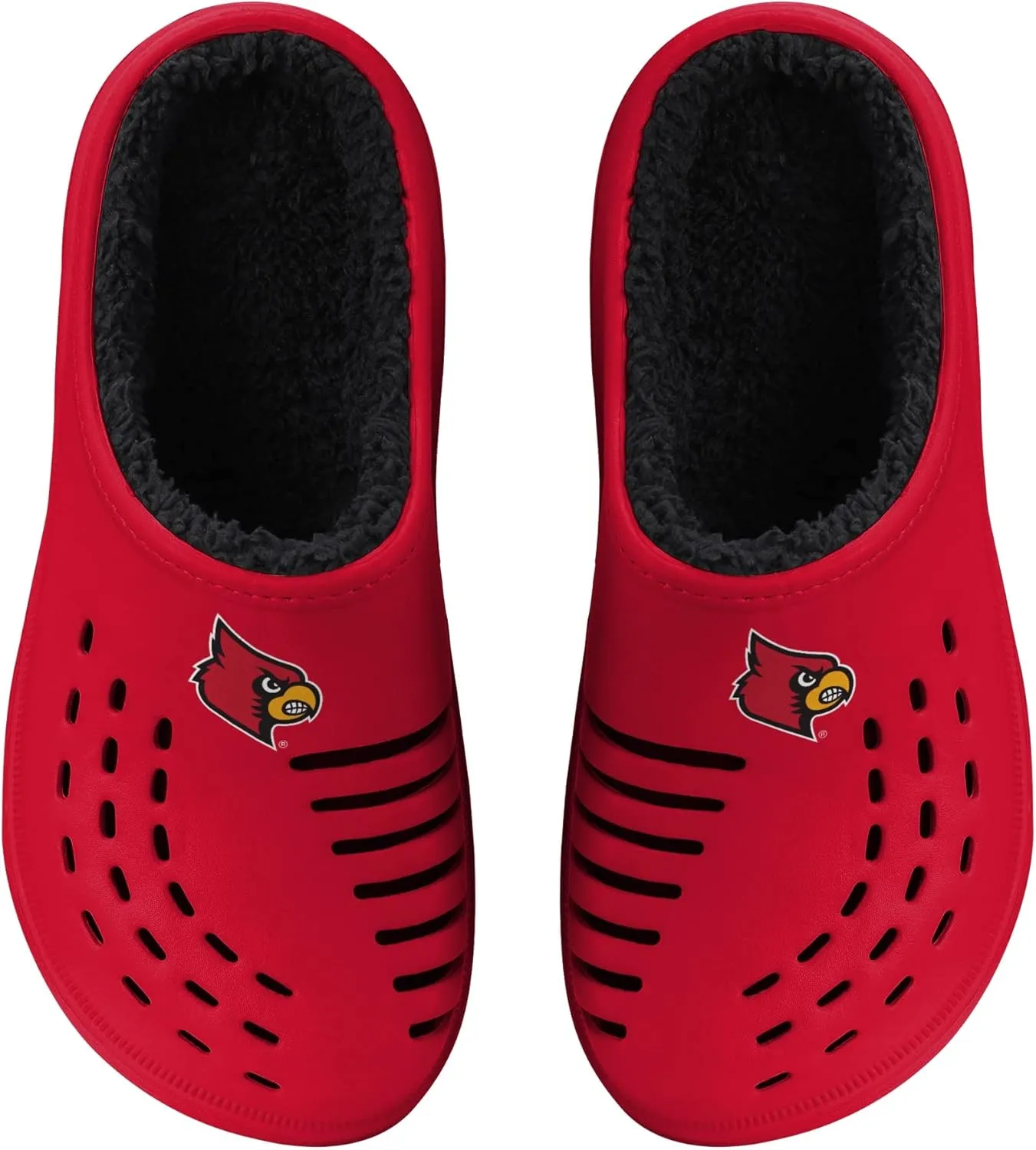 FOCO Men's NCAA Sherpa Lined Big Logo Clog