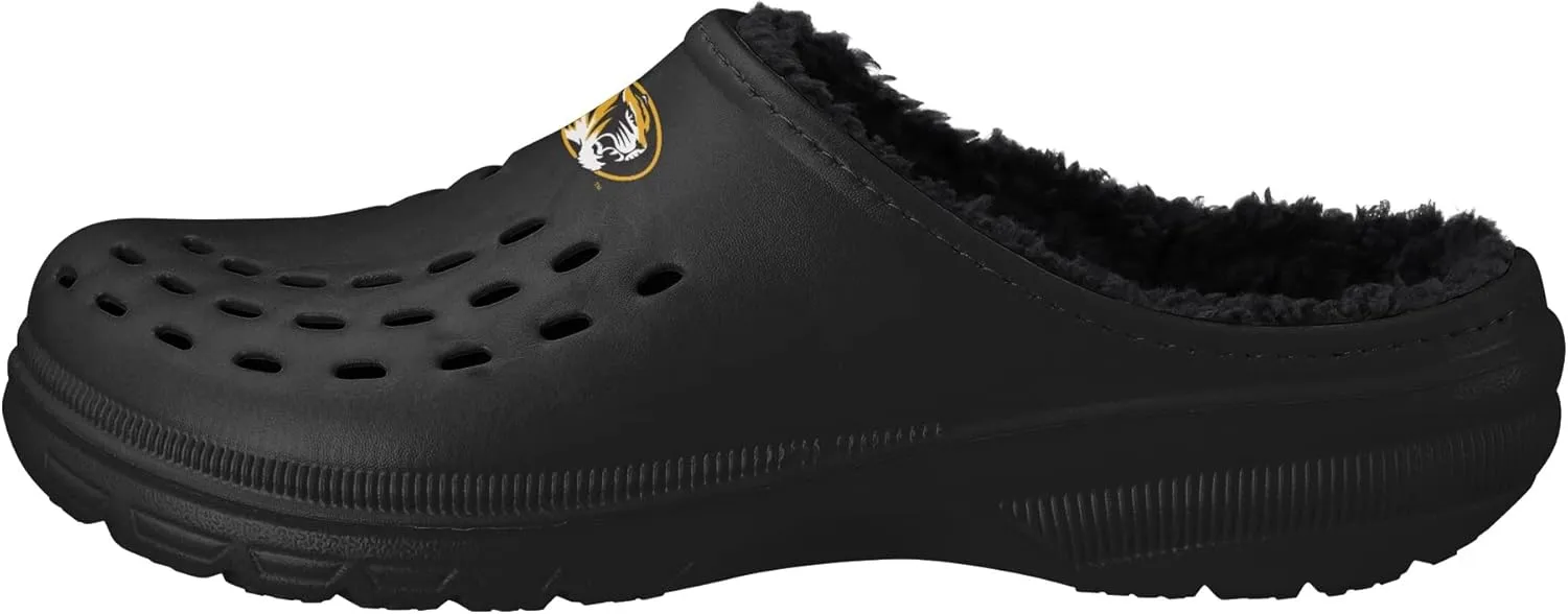 FOCO Men's NCAA Sherpa Lined Big Logo Clog