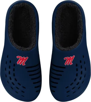 FOCO Men's NCAA Sherpa Lined Big Logo Clog