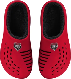 FOCO Men's NCAA Sherpa Lined Big Logo Clog