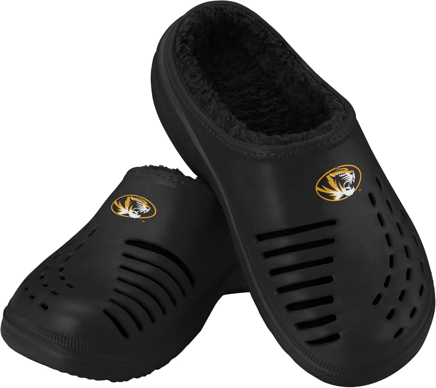 FOCO Men's NCAA Sherpa Lined Big Logo Clog