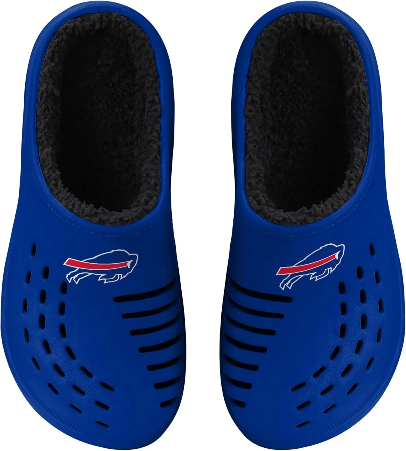 FOCO Men's NFL Sherpa Lined Big Logo Clog