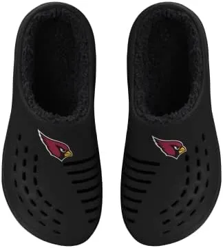 FOCO Men's NFL Sherpa Lined Big Logo Clog