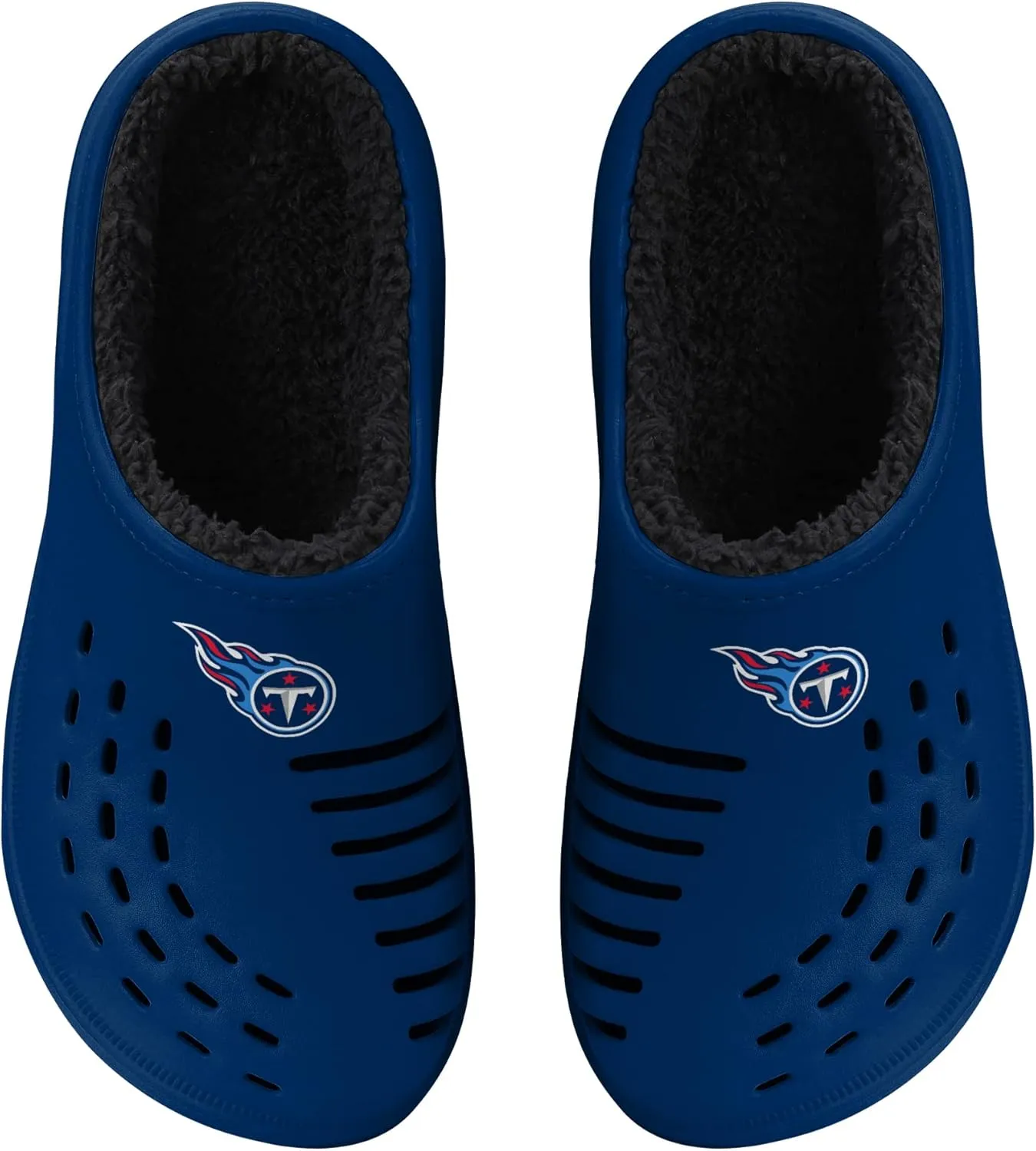 FOCO Men's NFL Sherpa Lined Big Logo Clog