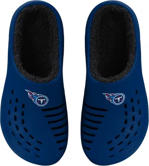 FOCO Men's NFL Sherpa Lined Big Logo Clog