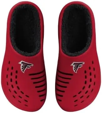 FOCO Men's NFL Sherpa Lined Big Logo Clog