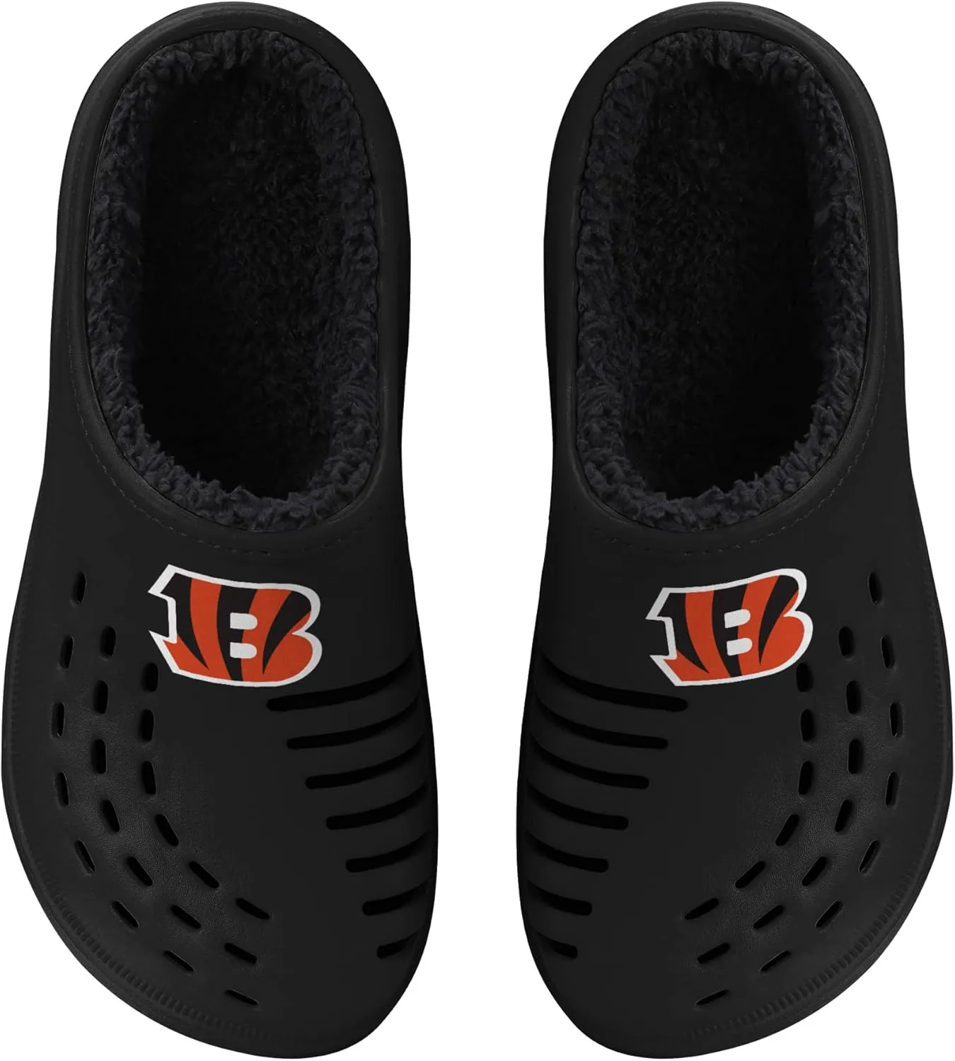 FOCO Men's NFL Sherpa Lined Big Logo Clog