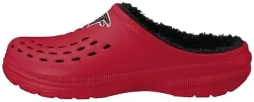 FOCO Men's NFL Sherpa Lined Big Logo Clog