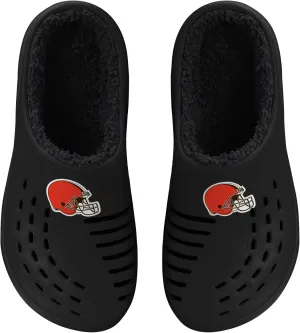 FOCO Men's NFL Sherpa Lined Big Logo Clog