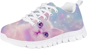 Forchrinse Colorful Music Note Boys Girls Shoes Lightweight Running Tennis Shoes Breathable Fashion Sneaker for Causal Travel Sport