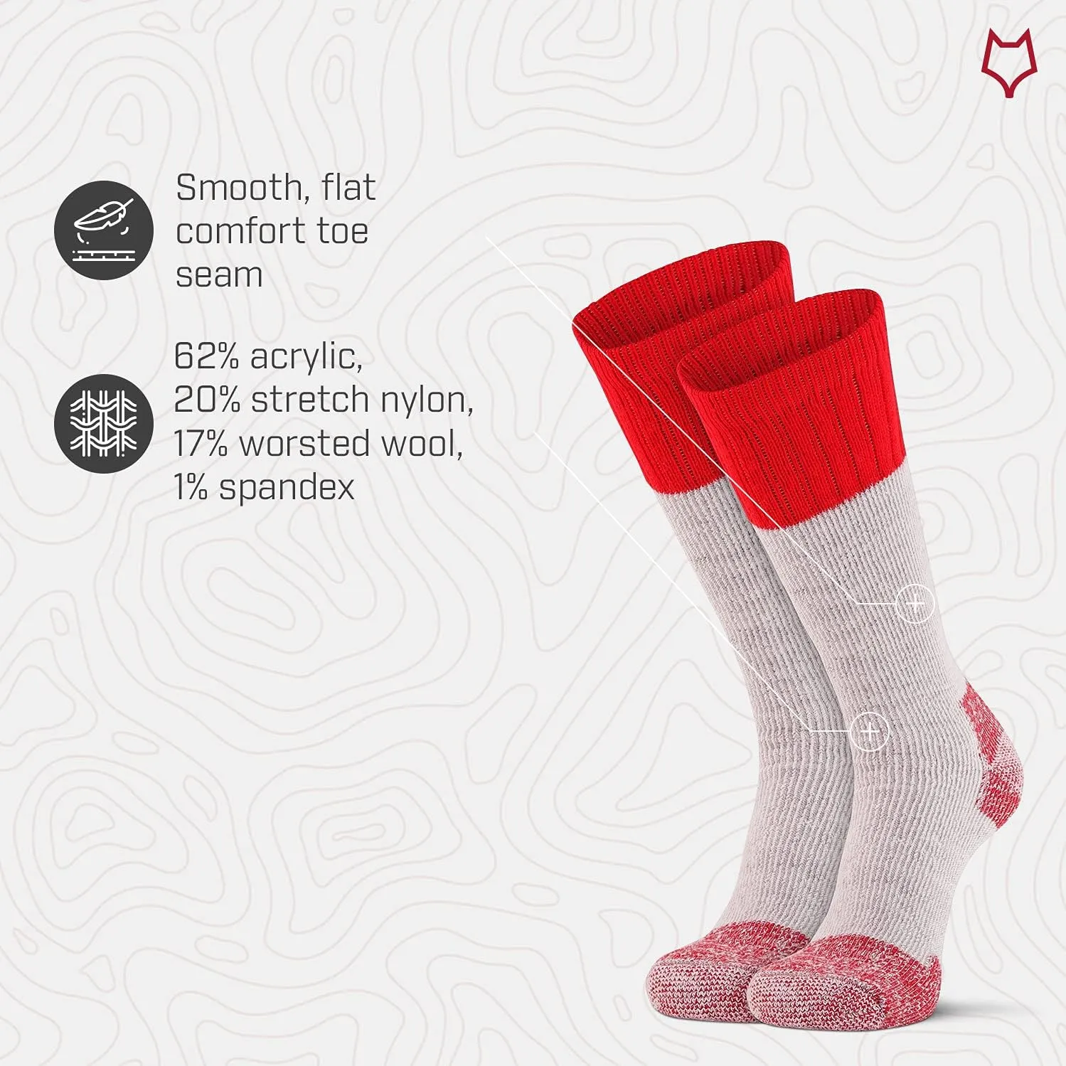 Fox River Wick Dry Outlander Heavyweight Boot & Field Mid-Calf Socks