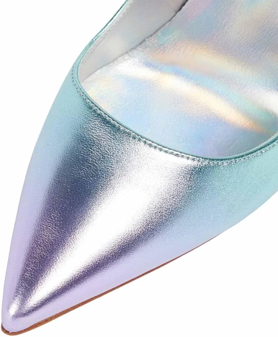 FSJ Women Formal Pointed Toe Pumps High Heel Sexy Stilettos Slip On Office Cute Evening Dress Shoes Size 4-15 US