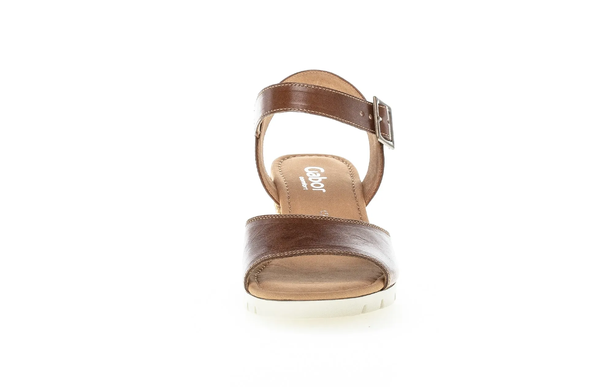 GABOR - 62.042.53 MEDIUM WEDGE SANDAL - TAN
