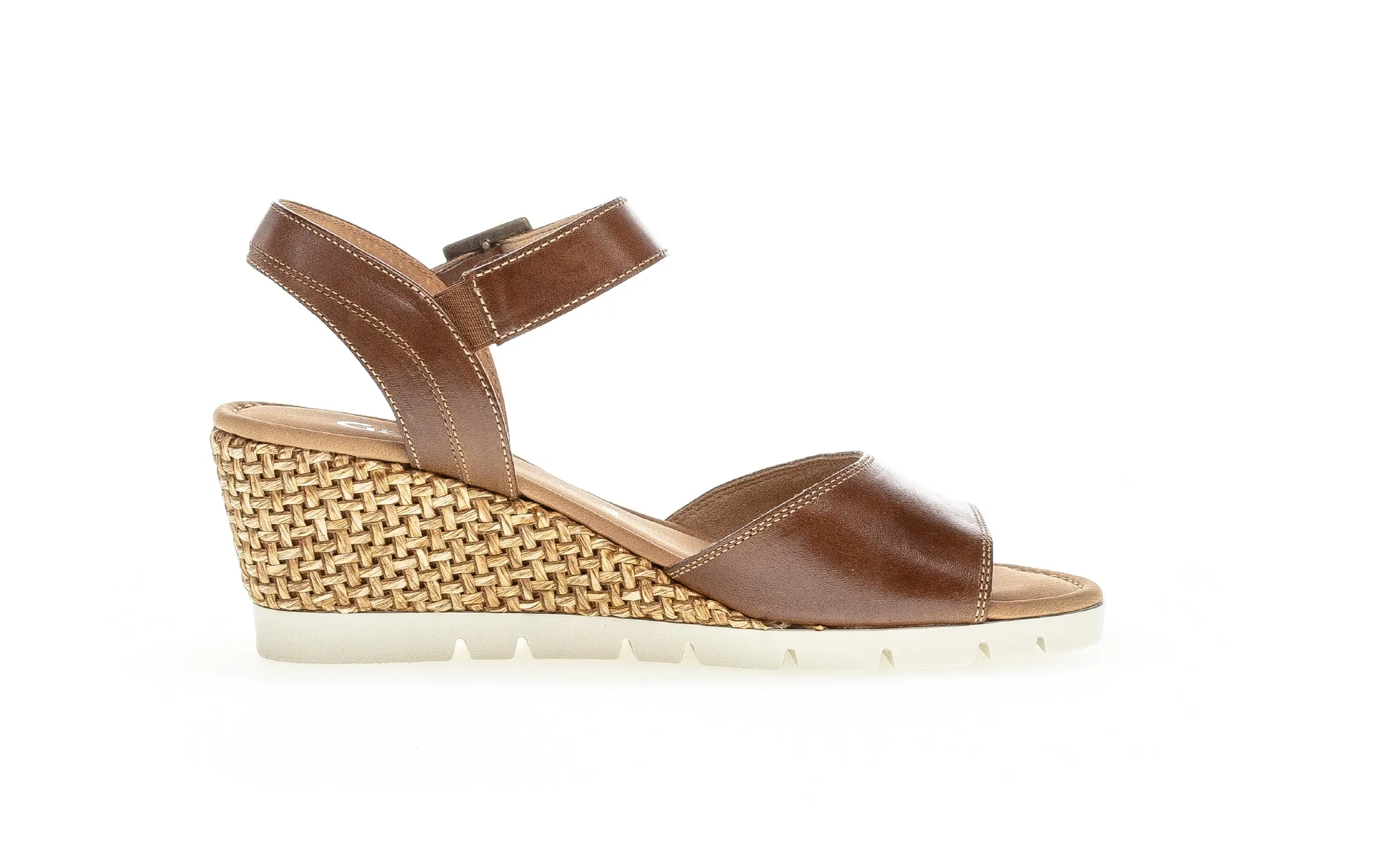 GABOR - 62.042.53 MEDIUM WEDGE SANDAL - TAN