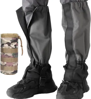 Gaiters for Hiking Boots, Waterproof & Adjustable Leg Protection for Weed Eating, Ideal Use as Tick Gaiters for Hiking Boots, Boot Gaiters for Men & Women