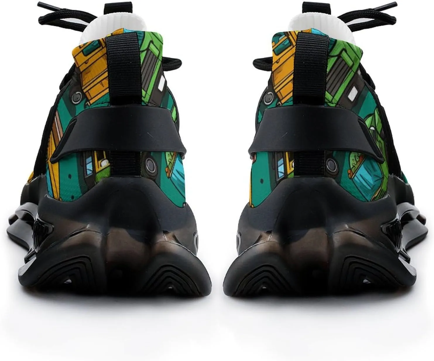 Garbage Truck Busy Day Men's Athletic Running Shoes Breathable Walking Sport Sneakers
