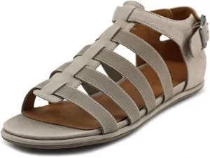 Gentle Souls Womens Olive Nubuck Strappy Open Toe Sandal Shoe, Mushroom, US 10