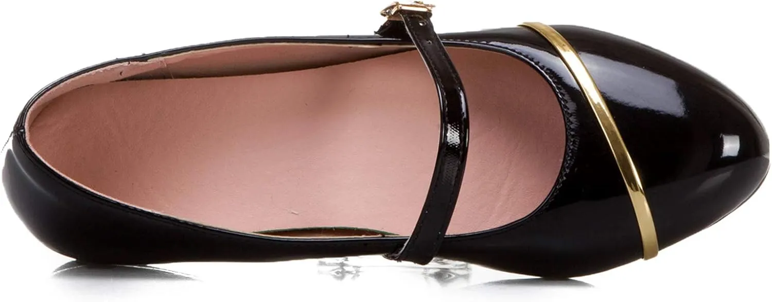 Gicoiz Footwear Womens Round Toe Patent Ballet Flats